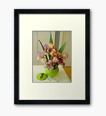 Peachy Green Framed Print