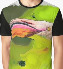 Flamingo Bird drawn Art Graphic T-Shirt