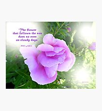 Even on Cloudy Days Photographic Print