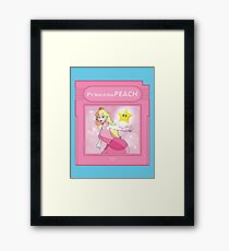 Game Boy Portrait Series - Princess Peach Framed Print