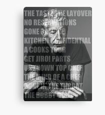 Works of Anthony Bourdain Metal Print