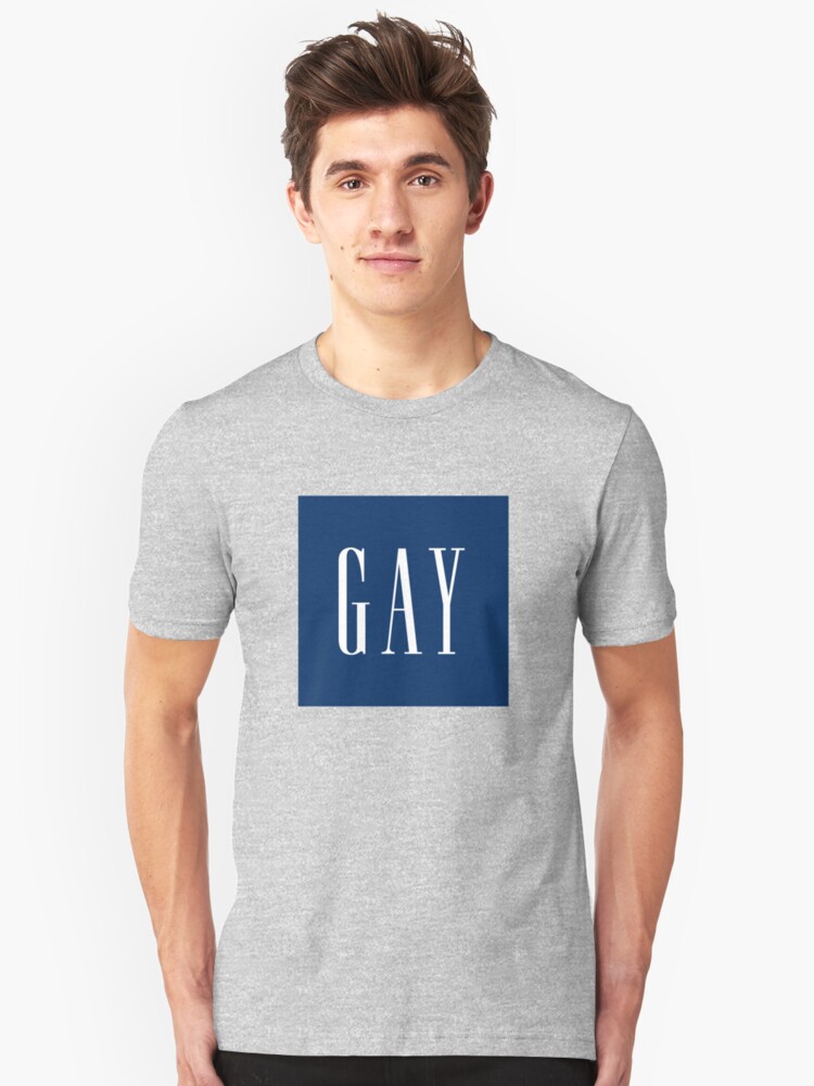 Lgbt Support Stylized Parody Of The Classic Gap Logo T Shirt By