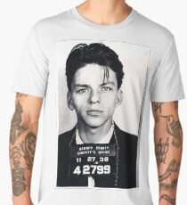 Frank Sinatra Mug Shot Vertical Men's Premium T-Shirt