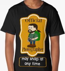 Fun Sarcastic Official Photographer Label Long T-Shirt