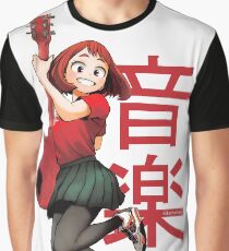 ochako uraraka guitarist big Graphic T-Shirt