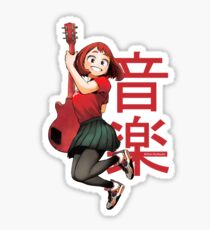 ochako uraraka guitarist big Sticker