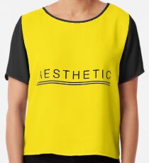 Gelbe Ästhetik Chiffontop