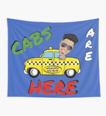 Cabs Are Here Wall Tapestry