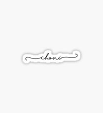 Choni in Cursive Sticker