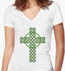 Happy St. Patrick's Day Women's Fitted V-Neck T-Shirt