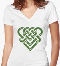 Happy St. Patrick's Day Women's Fitted V-Neck T-Shirt