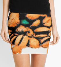 Coffee beans drawn Art Mini Skirt