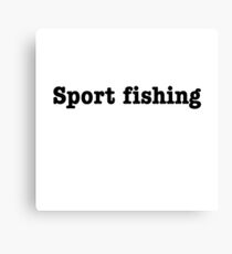 Sport fishing Canvas Print