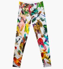 Jaguar Scratch - queer moderne Kunst »zeitgenössische Hippie trippy Farbe» abstrakte experimentelle Fantasie Leggings