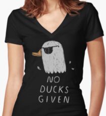 keine Enten gegeben Shirt mit V-Ausschnitt