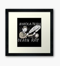 nikola tesla death ray Framed Print