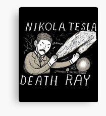nikola tesla death ray Canvas Print