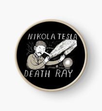 nikola tesla death ray Clock