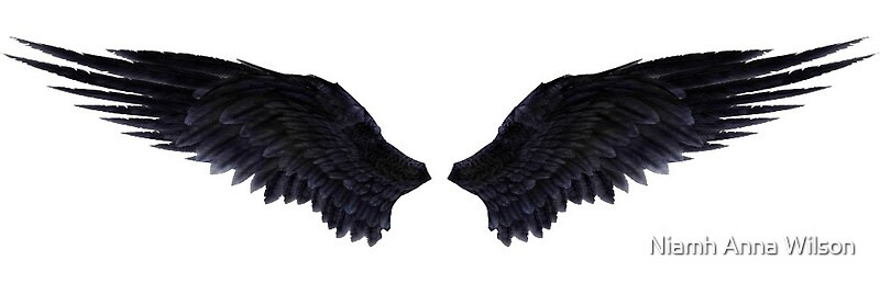 "Black Wings/Fallen Angel" by Niamh Anna Wilson | Redbubble