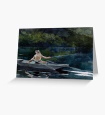 Winslow Homer Casting, Number Two Greeting Card