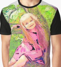 Girl drawn Art Graphic T-Shirt