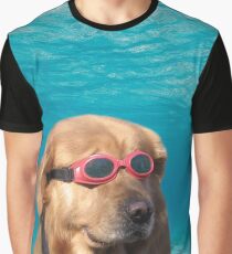 Camiseta gráfica Perro nadador