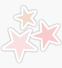 Stern in Pink gesetzt Sticker