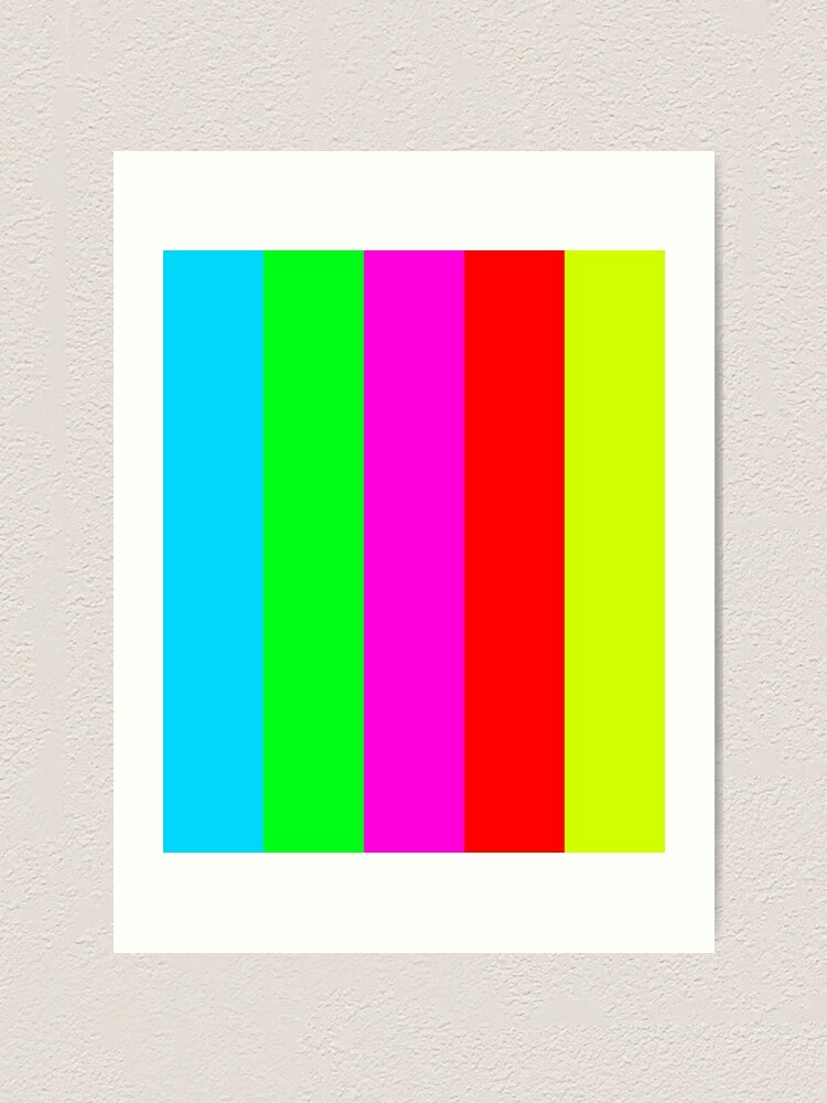 Electric Colour Palette Art Print By Kingclothes Redbubble