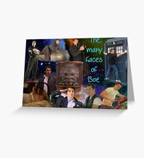 The many faces of Boe Greeting Card