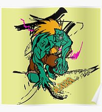 BLANKA FROM STREETFIGHTER SERIES Poster