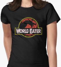 World-Eater Beware! Women's Fitted T-Shirt