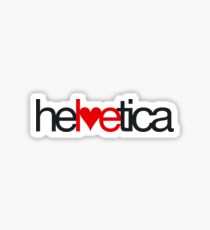 Love Helvetica Sticker