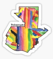 Todos Por Guatemala (All for Guatemala) Map Sticker