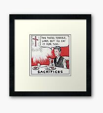 Retro comics Framed Print