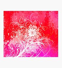 Urban Floral Sketch Photographic Print