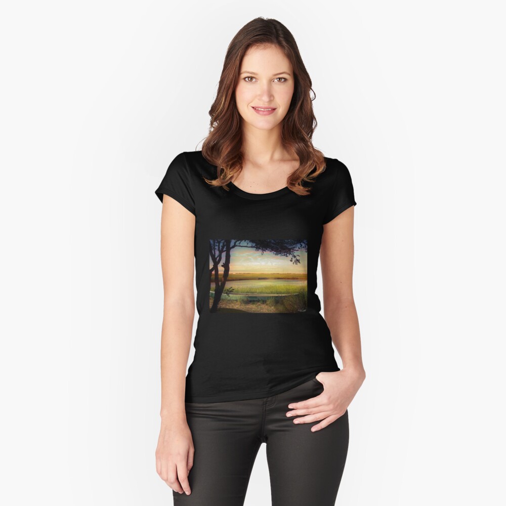 Meeting a New Day Fitted Scoop T-Shirt