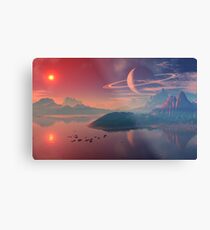 Worlds of Alienvisitor Metalldruck