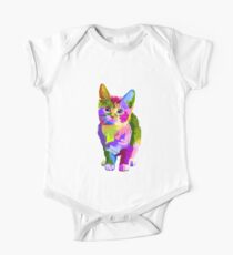 Cute Cat Tshirt One Piece - Short Sleeve