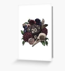 Tarjeta de felicitación Ncromancer D20 Tabletop RPG Gaming Dice