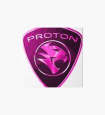 Proton Power - Pink Proton Car Badge Art Board