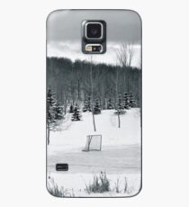 Black and White Pond Hockey Hülle & Skin für Samsung Galaxy