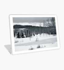 Black and White Pond Hockey Laptop Skin