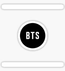 BTS Logo (Letters only) Pop Socket Sized Sticker Sticker