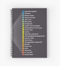 Cuaderno de espiral Hello Nasty Tracklist