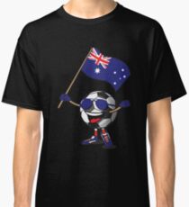 Australia Football Team Soccer Ball With National Flag Fan Shirt Classic T-Shirt