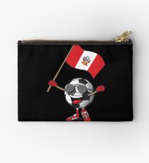 Peru Football Team Soccer Ball With National Flag Fan Shirt Studio Pouch