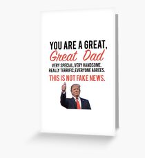 Vatertag Donald Trump Grußkarte