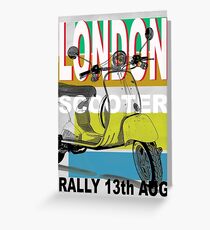 London Scooter Rally Greeting Card