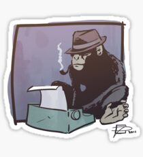 Chimp Can Key Sticker