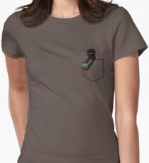 Little Pocket Enderman Women's Fitted T-Shirt